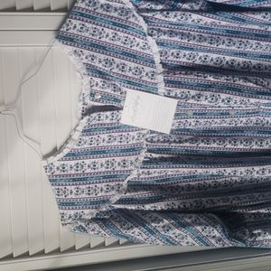 Lanz classic flannel Tyrolean night gown